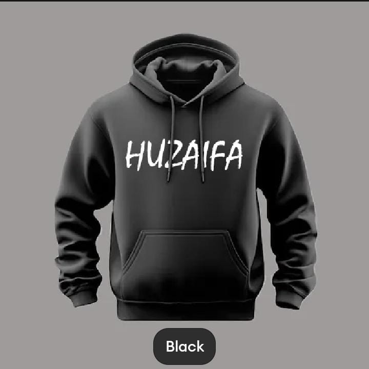 Name Sticker Hoodie