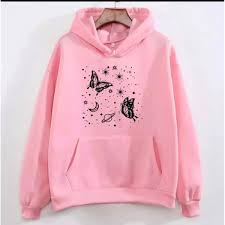 Pink Hoodie With Sticker